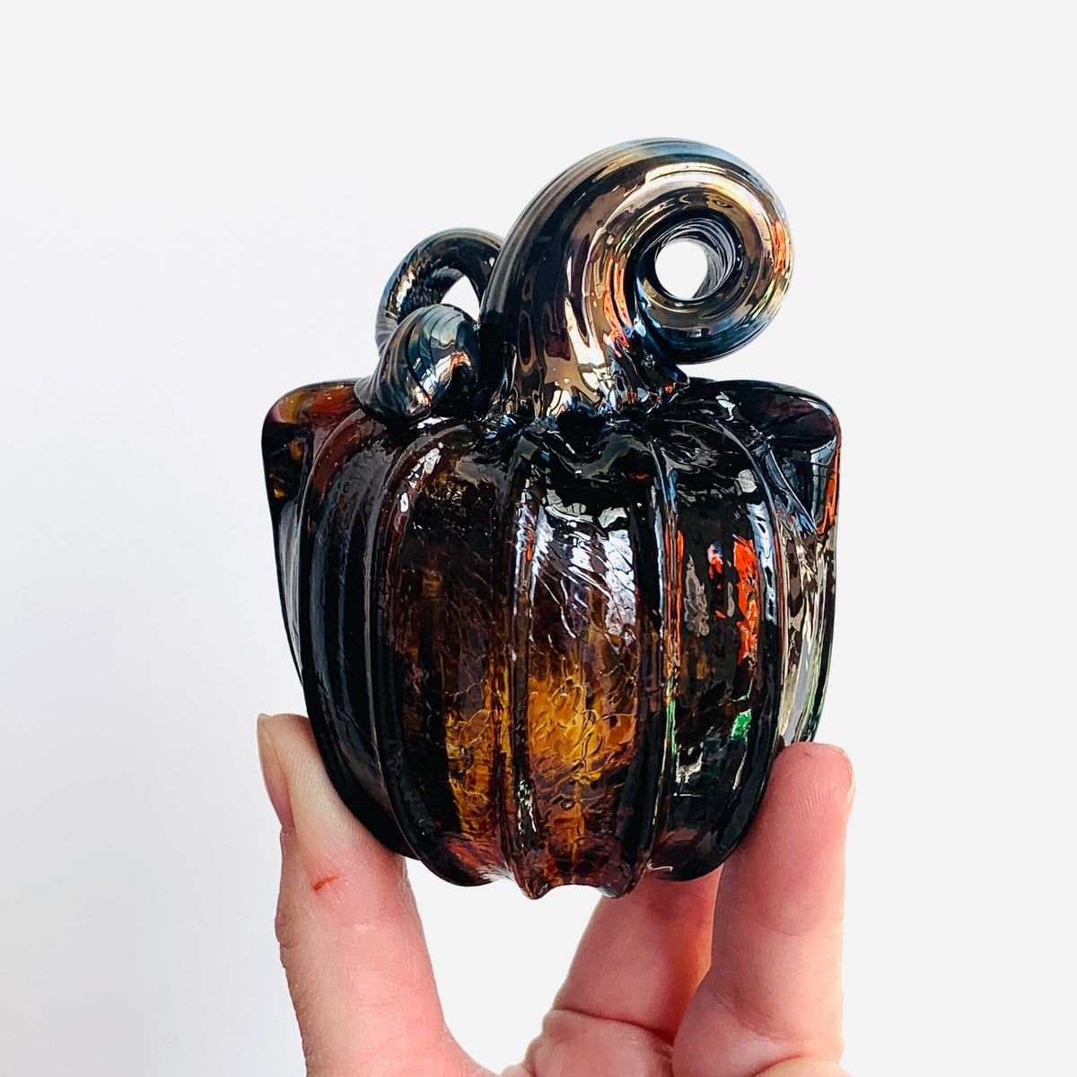 Daily Catkin 1320 Daily Pumpkin Luke Adams Glass Blowing Studio 