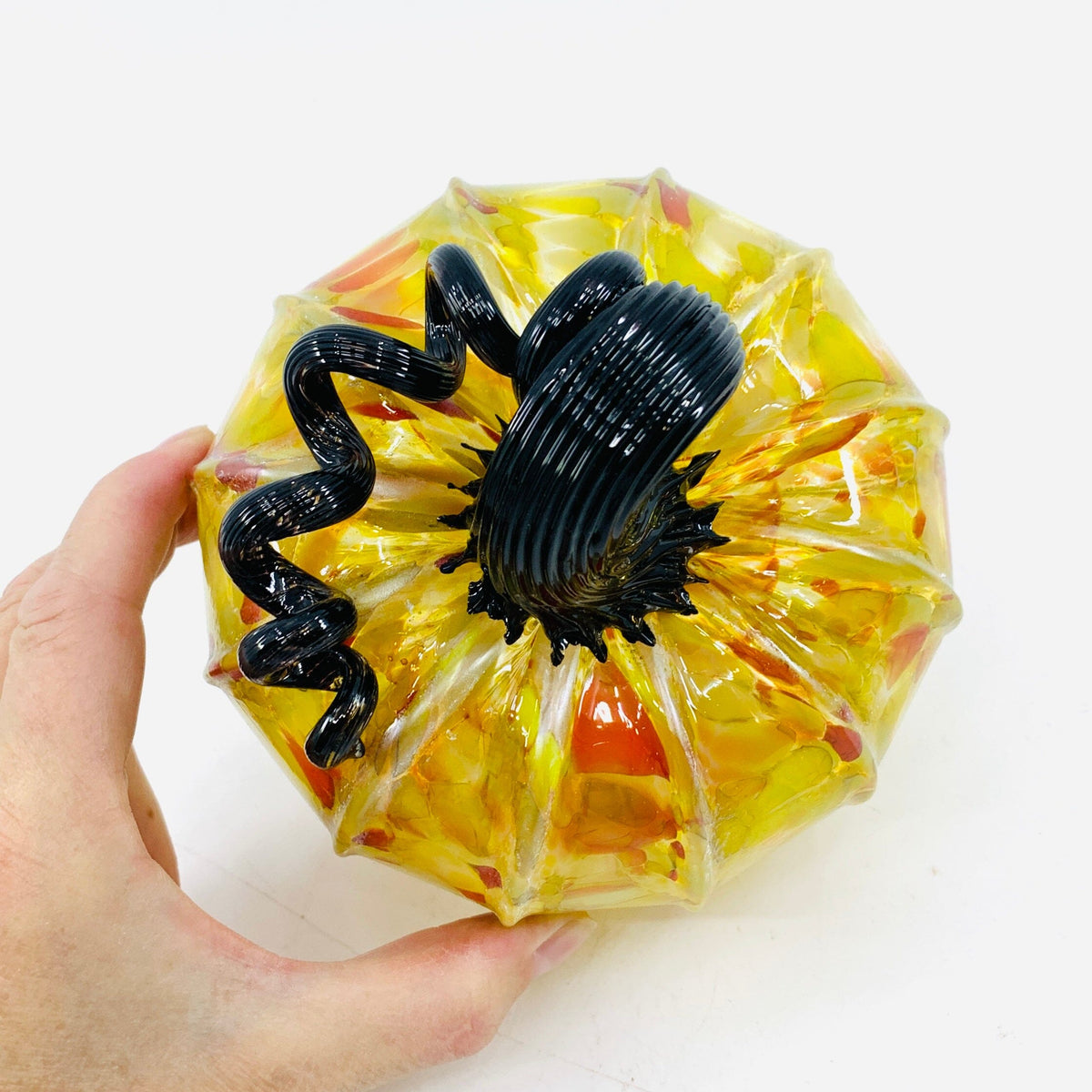 Daily Pumpkin 1663 Shimmer Squat Daily Pumpkin Luke Adams Glass Blowing Studio 