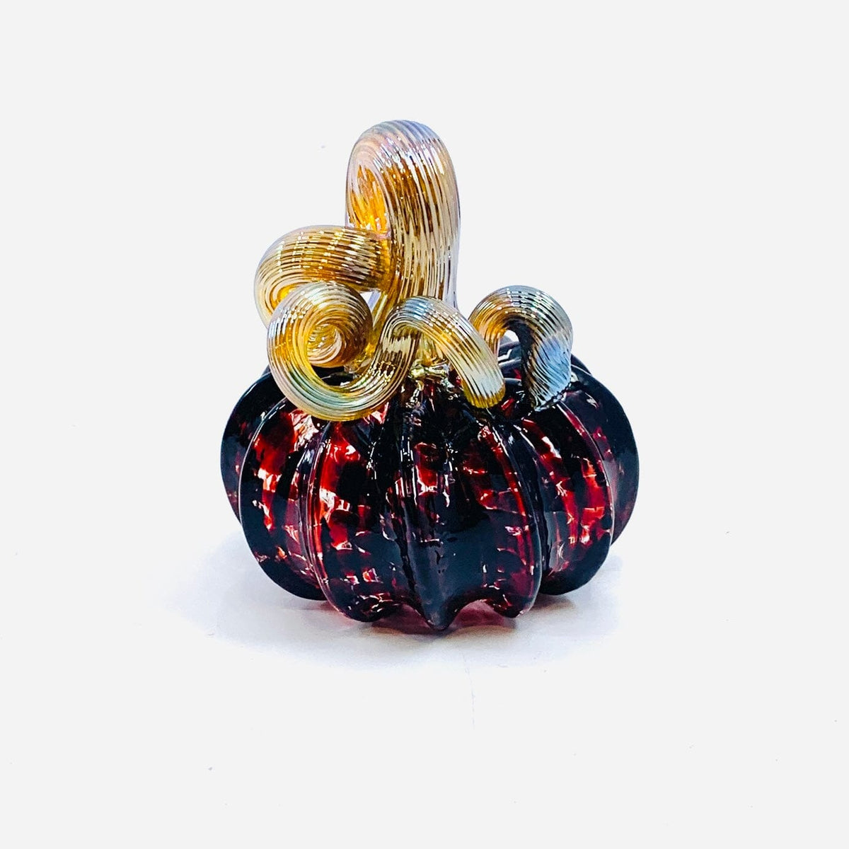 January Birthstone Mini Pumpkin Paperweight, Garnet Production Pumpkin Kevin 