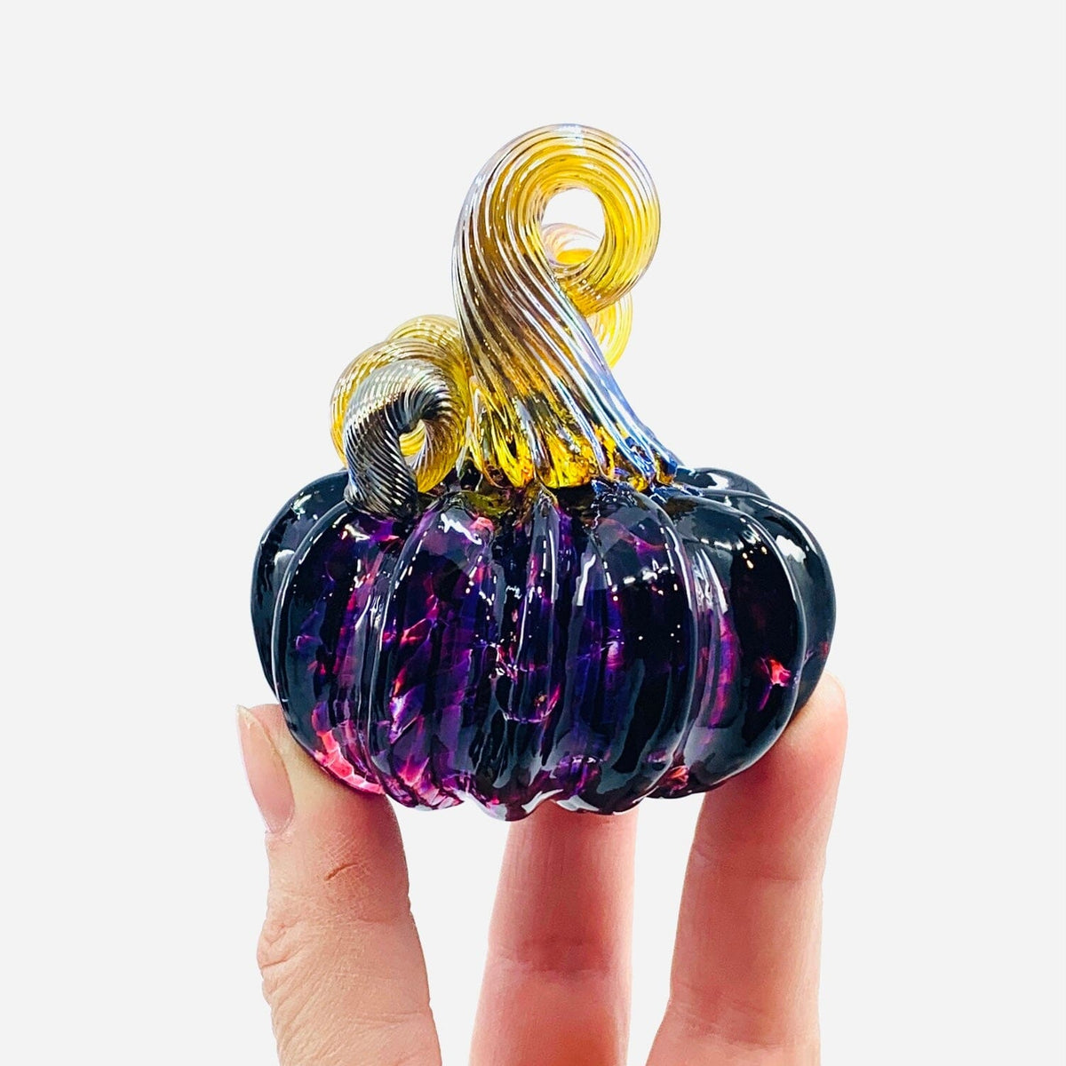 June Birthstone Mini Pumpkin Paperweight, Alexandrite Production Pumpkin Kevin 