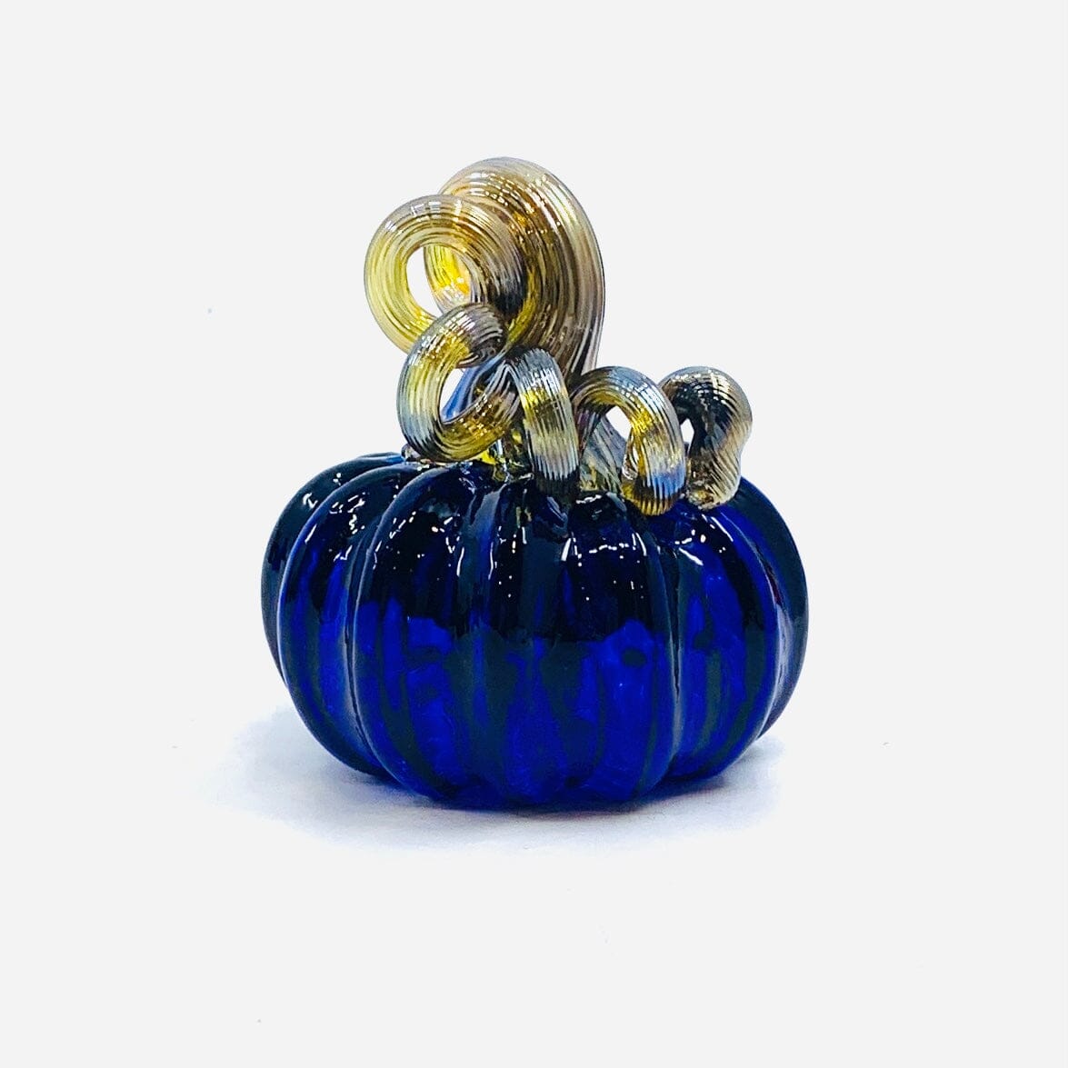 September Birthstone Mini Pumpkin Paperweight, Sapphire Production Pumpkin Kevin 