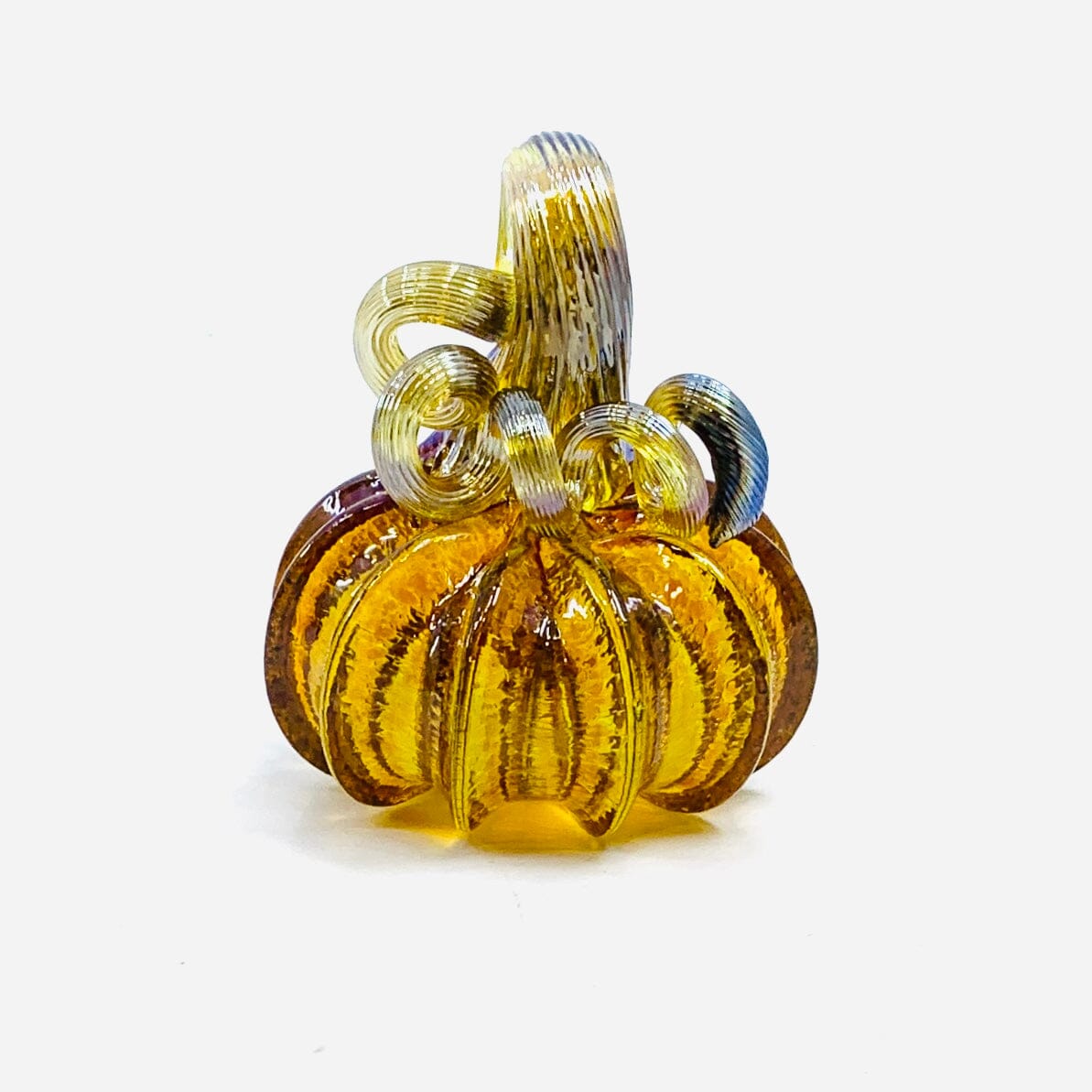 November Birthstone Mini Pumpkin Paperweight , Citrine Production Pumpkin Kevin 