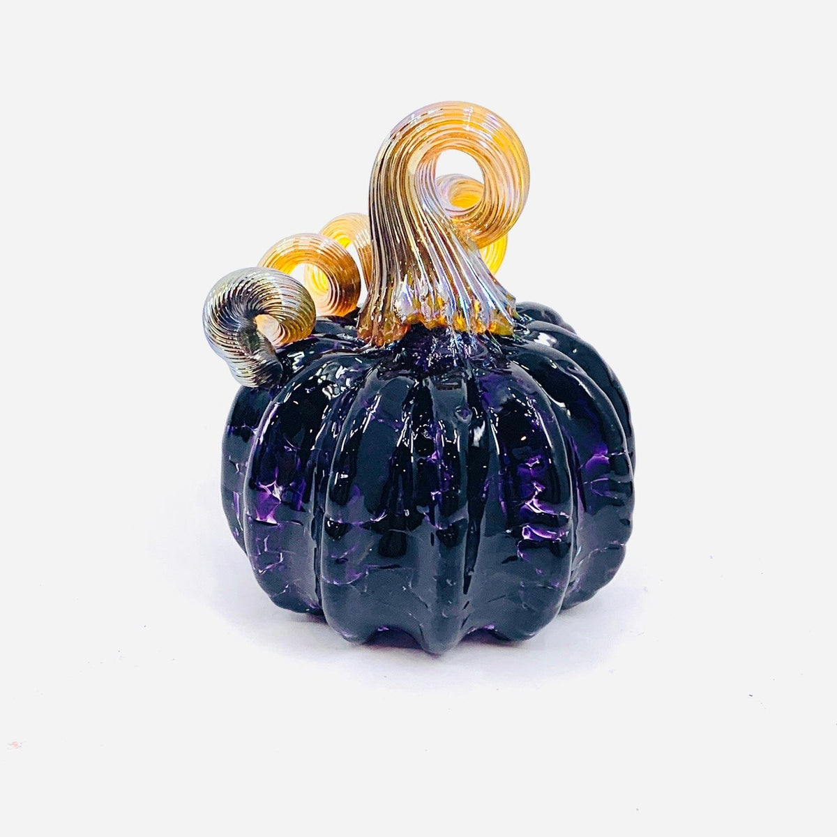 February Birthstone Mini Pumpkin Paperweight, Amethyst Production Pumpkin Kevin 