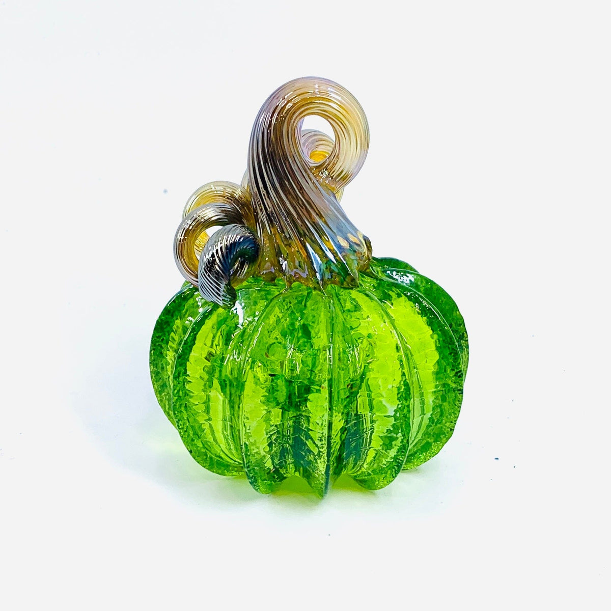 August Birthstone Mini Pumpkin Paperweight, Peridot Production Pumpkin Kevin 