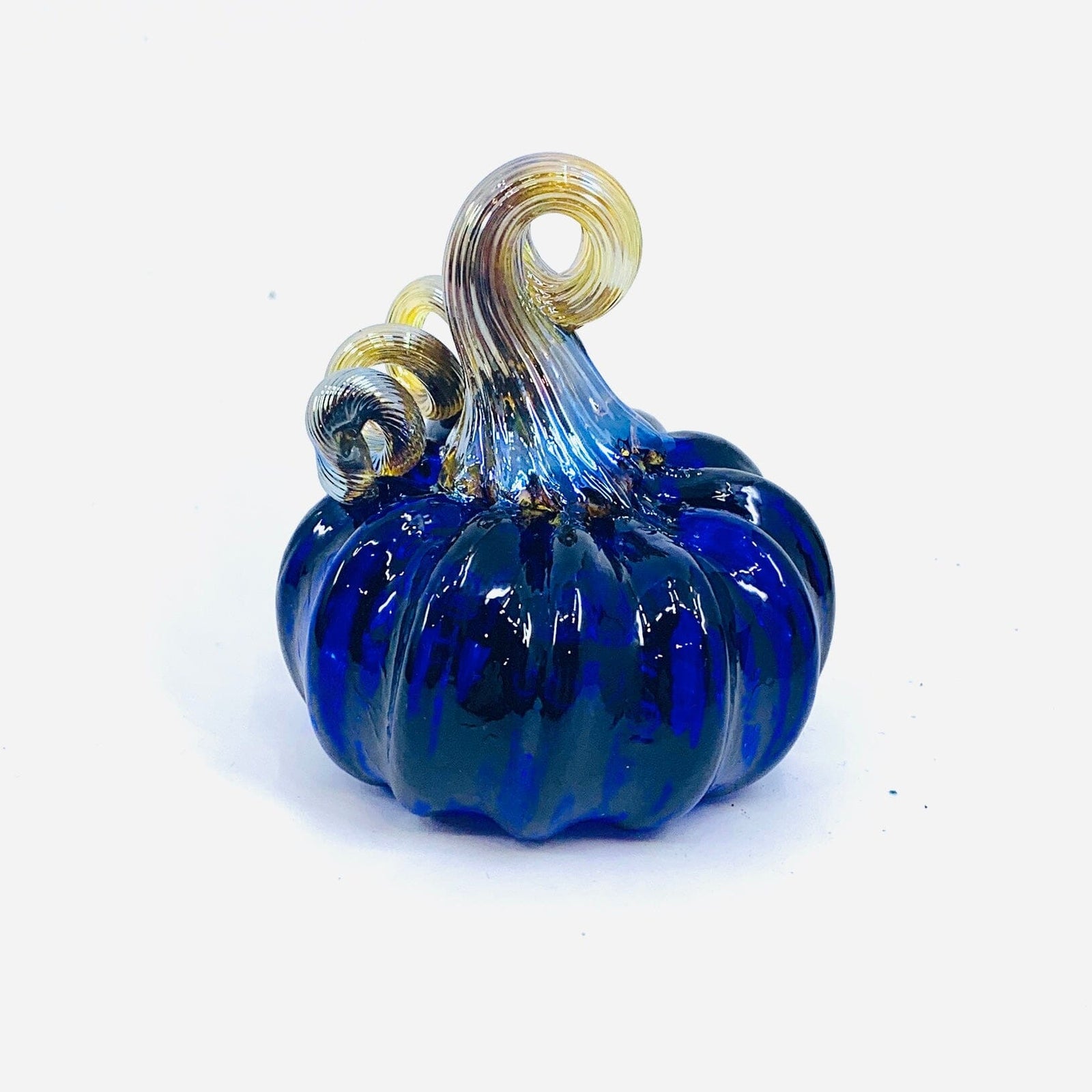 September Birthstone Mini Pumpkin Paperweight, Sapphire Production Pumpkin Kevin 