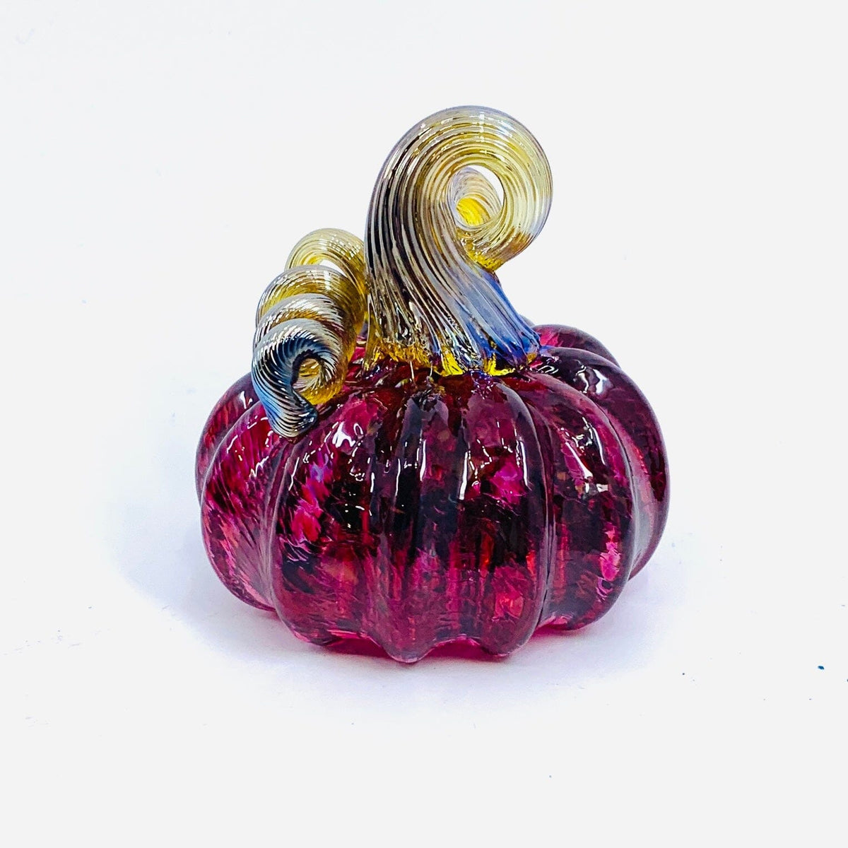 October Birthstone Mini Pumpkin Paperweight, Tourmaline Production Pumpkin Kevin 