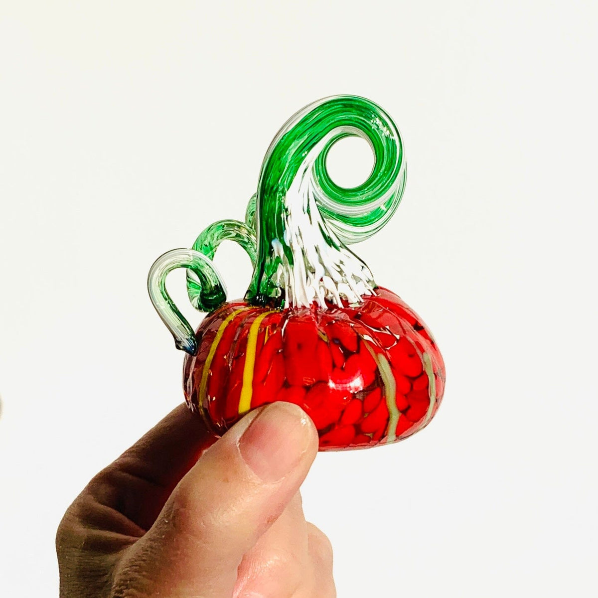Daily Pumpkin 1692 Mini Paperweight Daily Pumpkin Luke Adams Glass Blowing Studio 