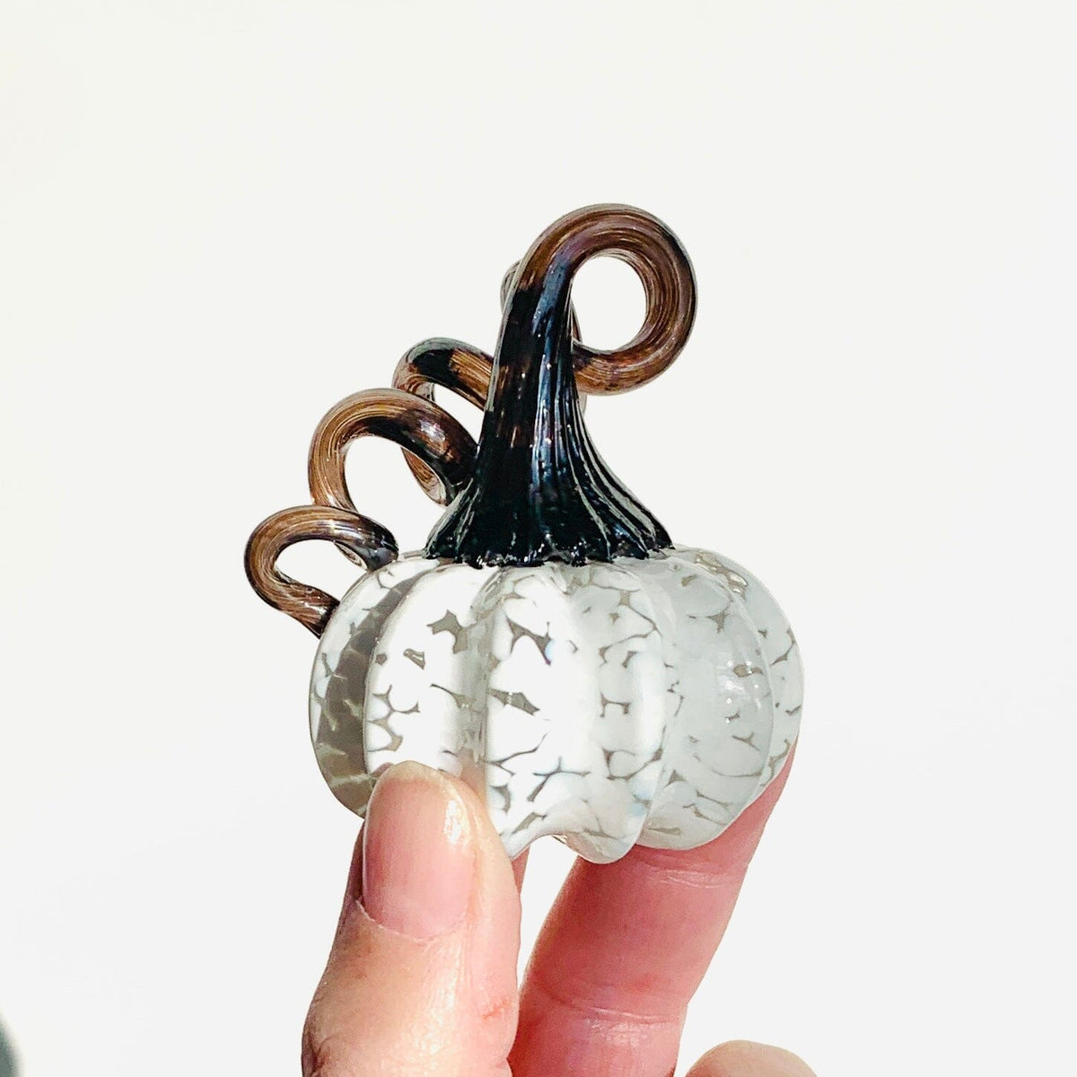 Daily Pumpkin 1694 Mini Paperweight Daily Pumpkin Luke Adams Glass Blowing Studio 