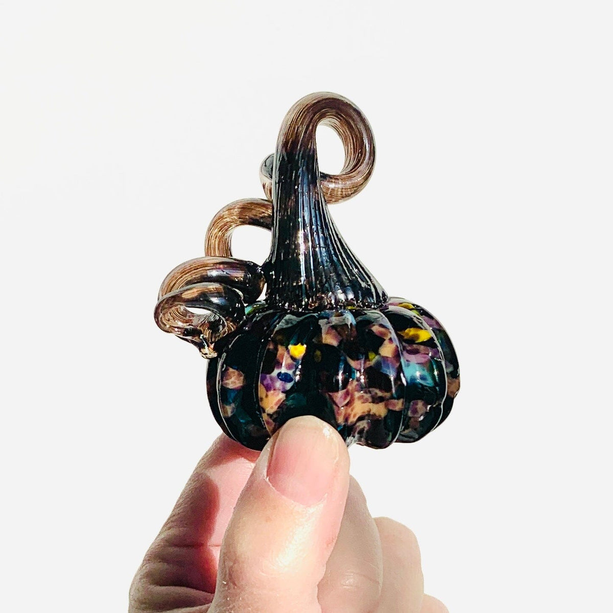 Daily Pumpkin 1699 Mini Paperweight Daily Pumpkin Luke Adams Glass Blowing Studio 