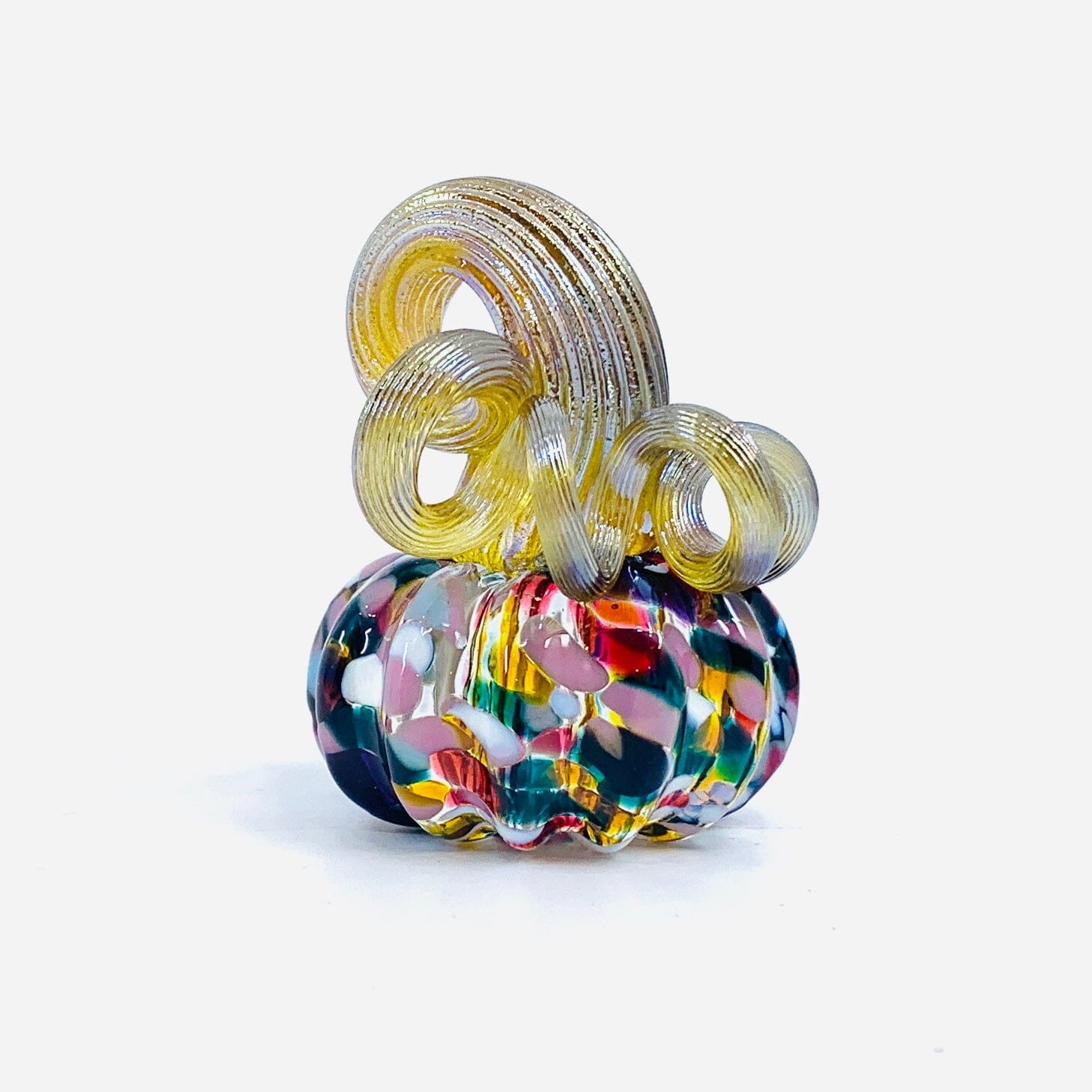 Daily Pumpkin 1696 Mini Paperweight Daily Pumpkin Luke Adams Glass Blowing Studio 
