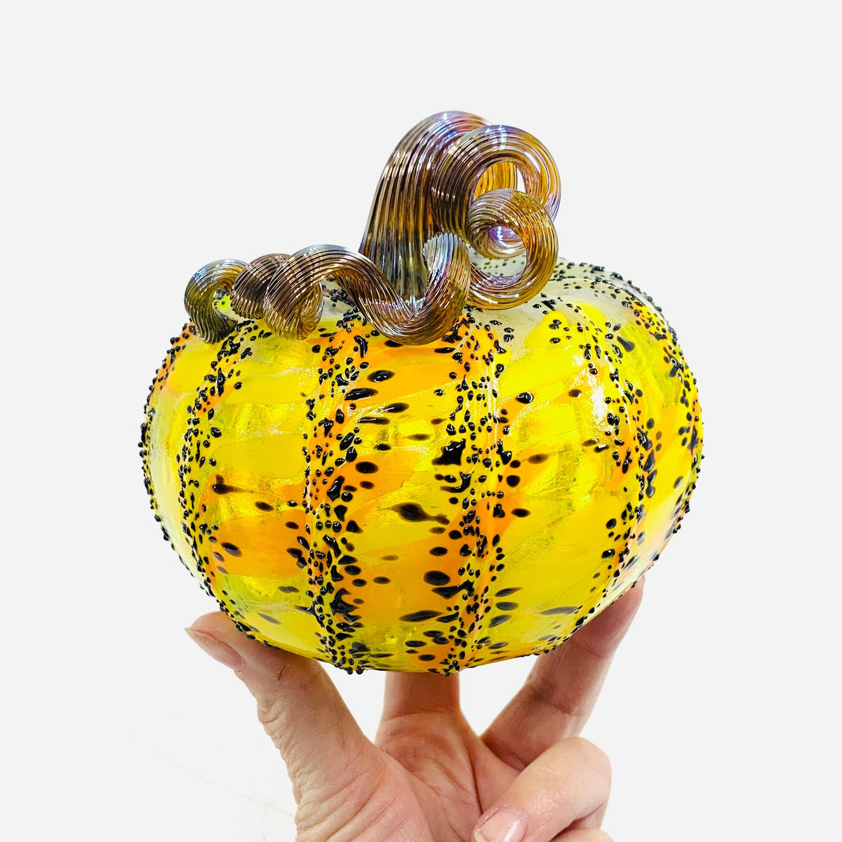 Daily Glow Pumpkin 1712 Squat Daily Pumpkin Luke Adams Glass Blowing Studio 