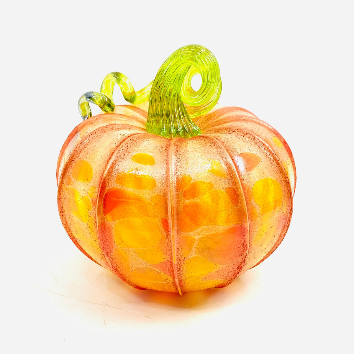 Daily Glow Pumpkin 1716 Shimmer Squat Daily Pumpkin Luke Adams Glass Blowing Studio 