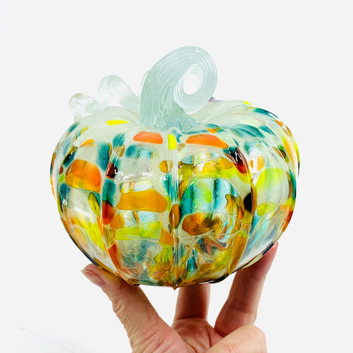 Daily Glow Pumpkin 1717 Squat Daily Pumpkin Luke Adams Glass Blowing Studio 