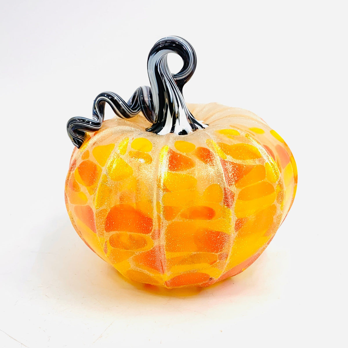 Daily Glow Pumpkin 1722 Shimmer Squat Daily Pumpkin Luke Adams Glass Blowing Studio 