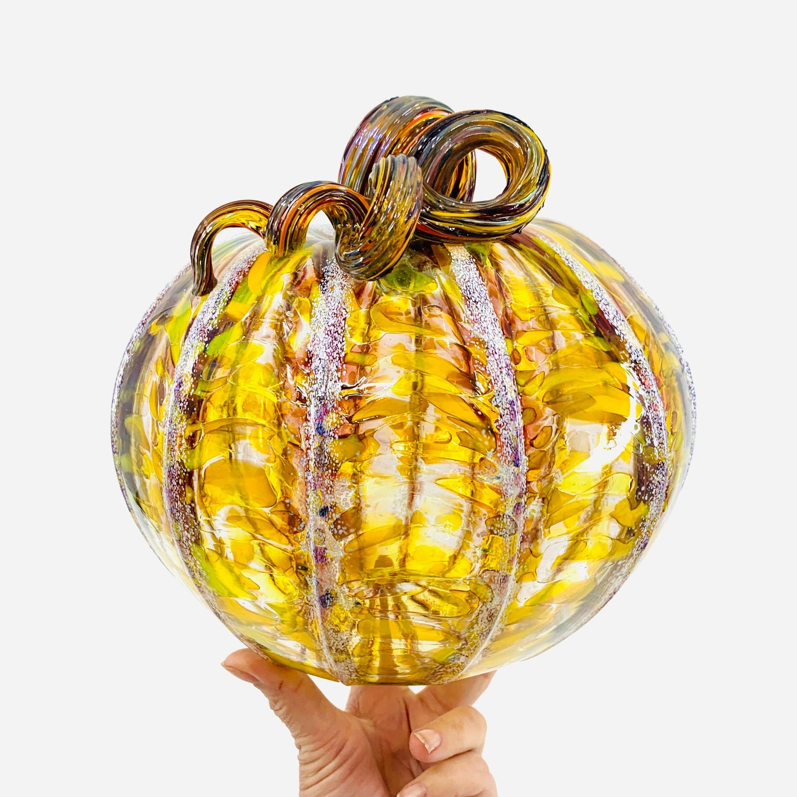 Daily Pumpkin 1729 Large Daily Pumpkin Luke Adams Glass Blowing Studio 