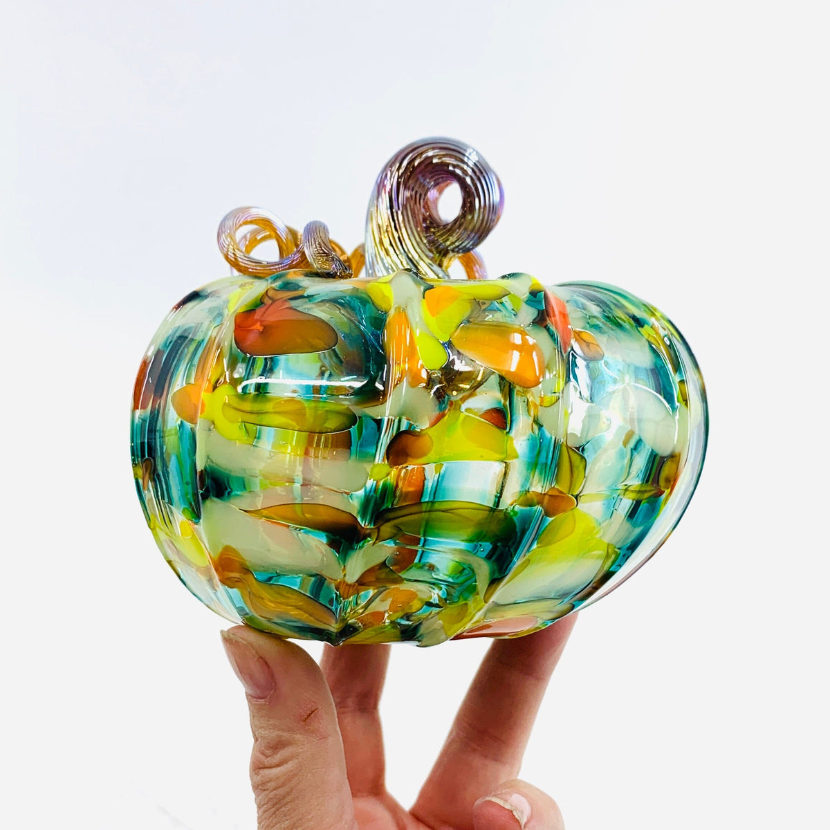 Daily Pumpkin 1736 Oops Squat Daily Pumpkin Luke Adams Glass Blowing Studio 