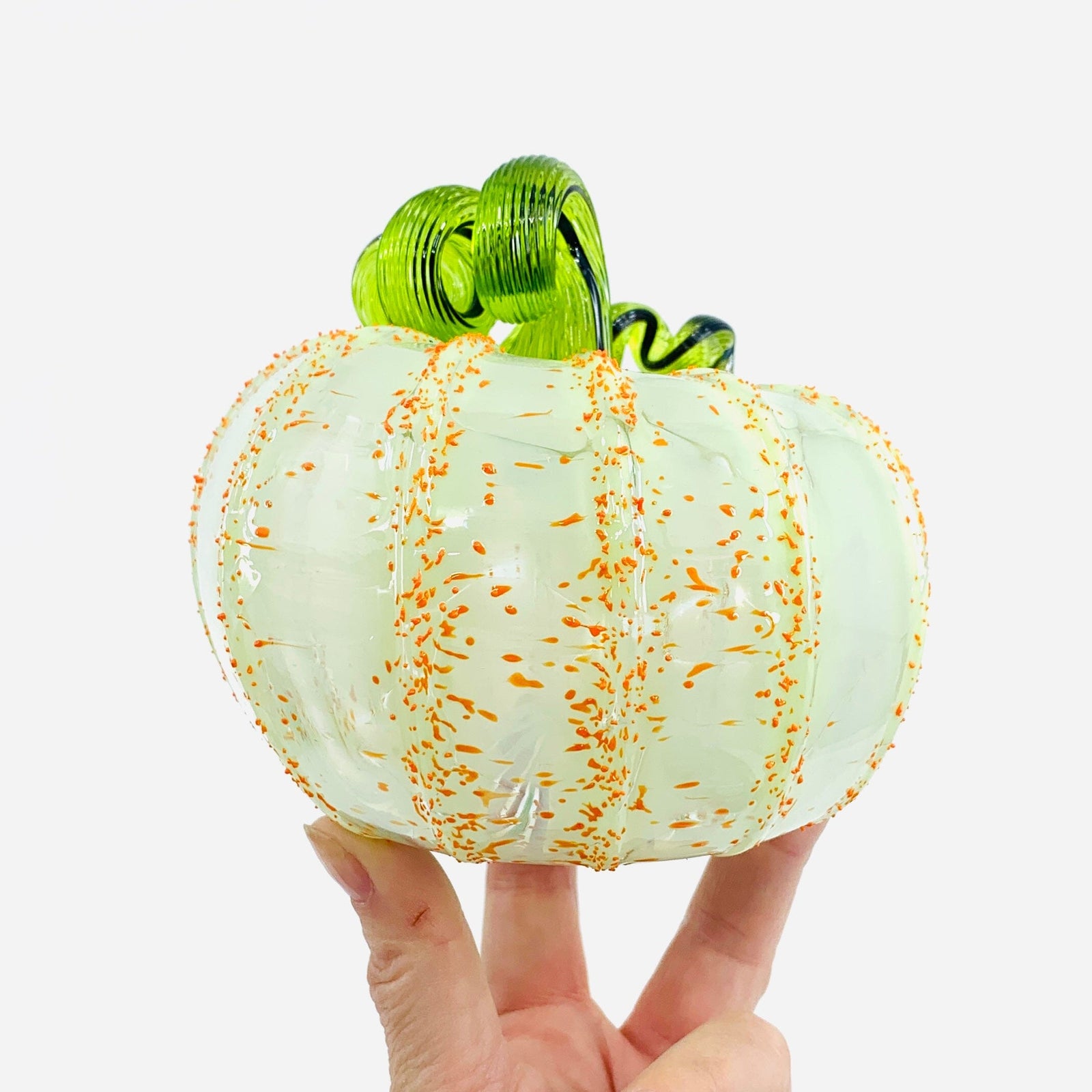 Daily Pumpkin 1744 Oops Squat Daily Pumpkin Luke Adams Glass Blowing Studio 