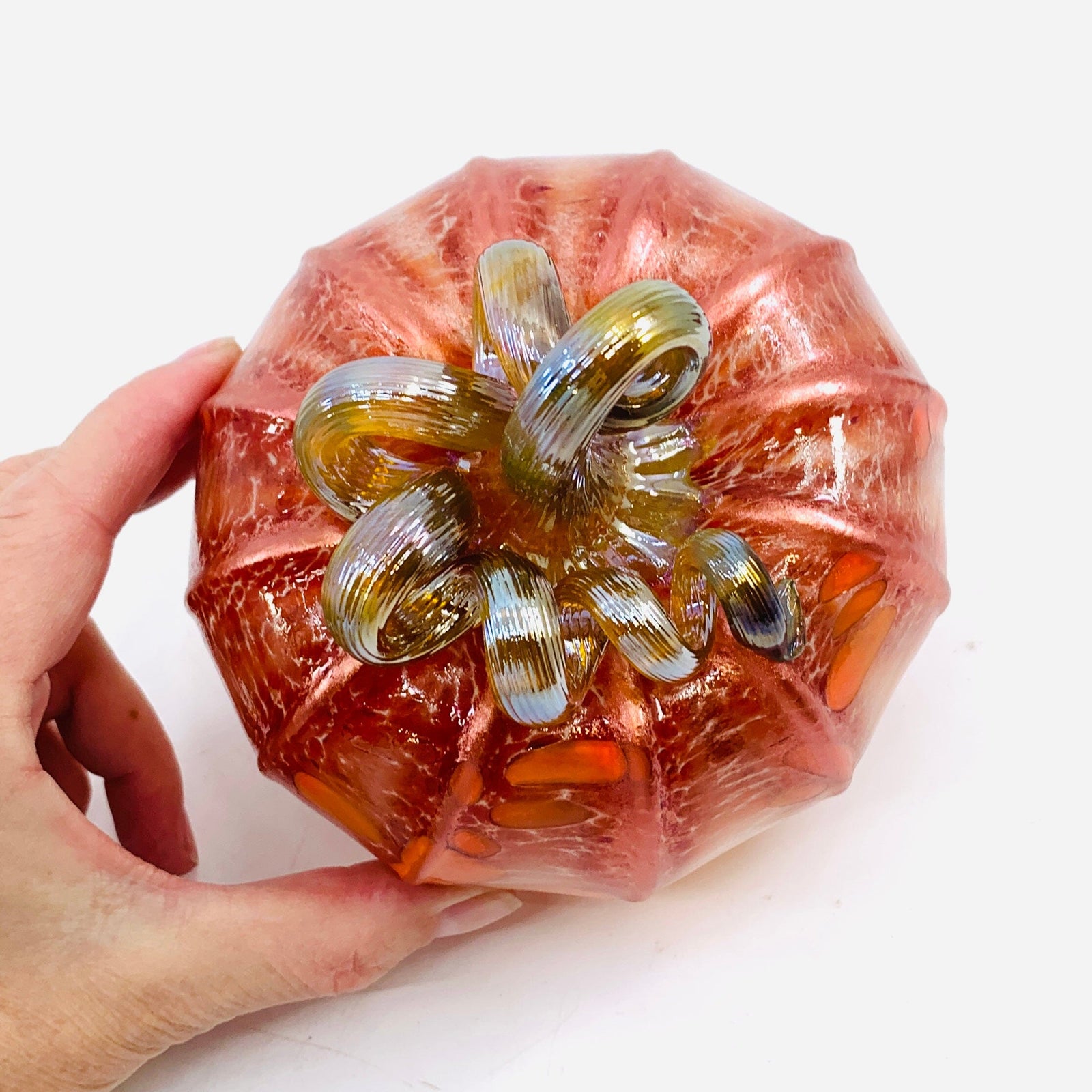Daily Pumpkin 1748 Shimmer Squat Daily Pumpkin Luke Adams Glass Blowing Studio 