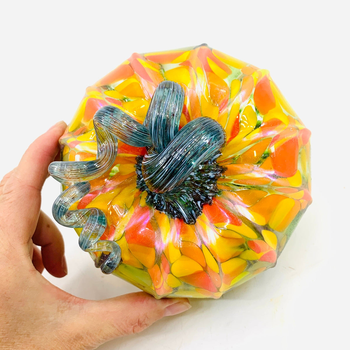 Daily Pumpkin 1755 Shimmer Squat Daily Pumpkin Luke Adams Glass Blowing Studio 