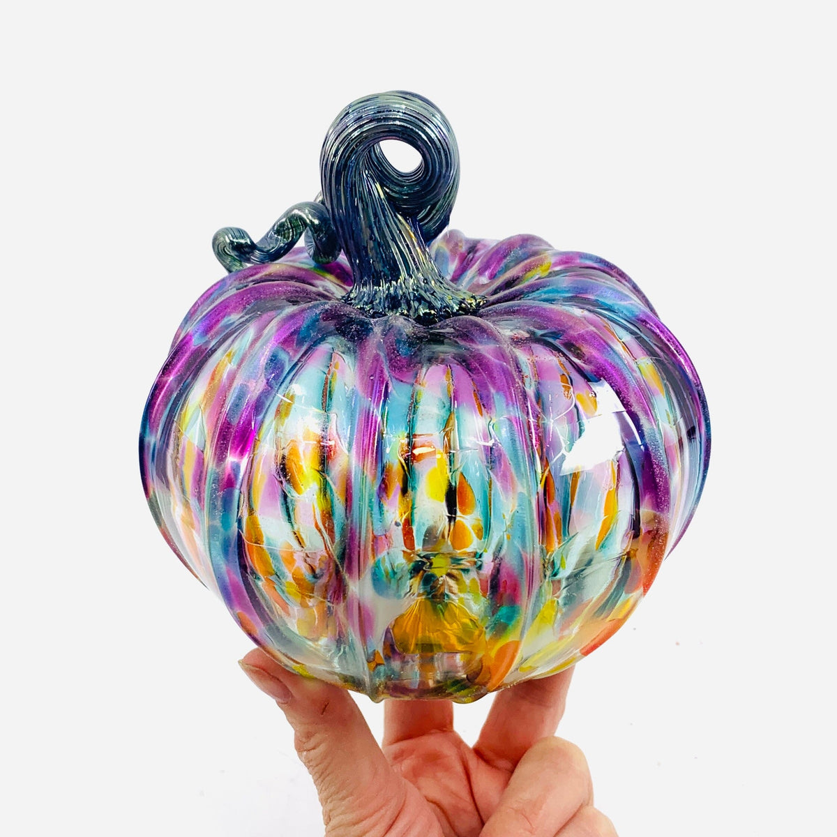 Best Daily Pumpkin 1762 Shimmer Squat Daily Pumpkin Luke Adams Glass Blowing Studio 