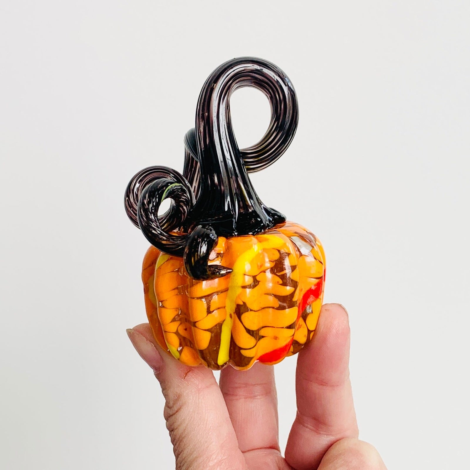 Daily Pumpkin 1776 Mini Paperweight Daily Pumpkin Luke Adams Glass Blowing Studio 