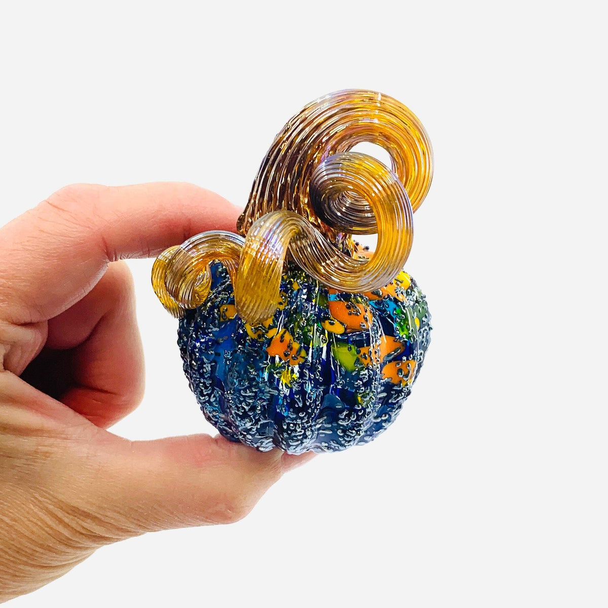 Daily Pumpkin 1777 Mini Starry Night Paperweight Daily Pumpkin Luke Adams Glass Blowing Studio 