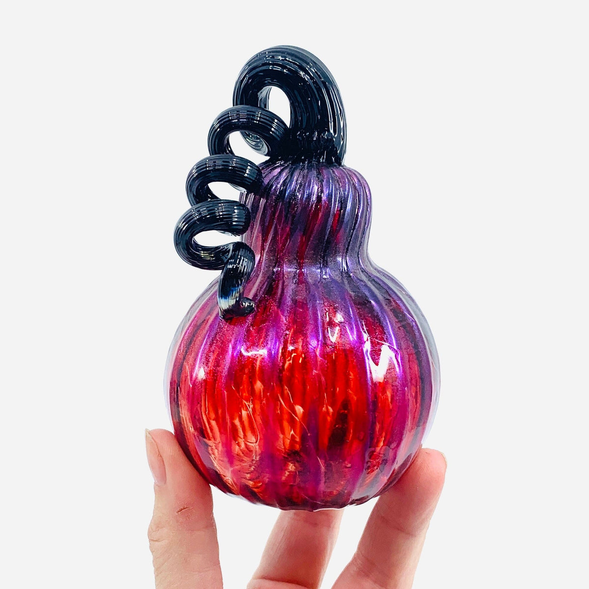 Daily Pumpkin 1778 Shimmer Gourd Daily Pumpkin Luke Adams Glass Blowing Studio 