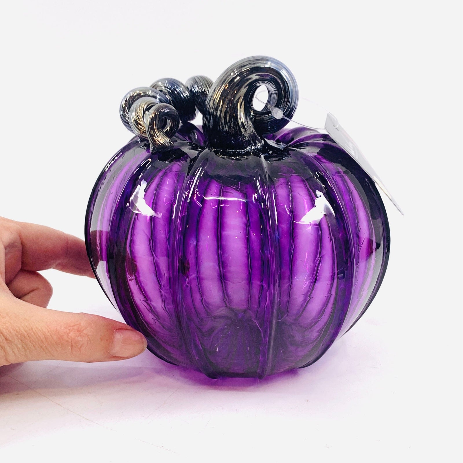 Lost Inventory 1795 Plum Medium Daily Pumpkin Luke Adams Glass Blowing Studio 