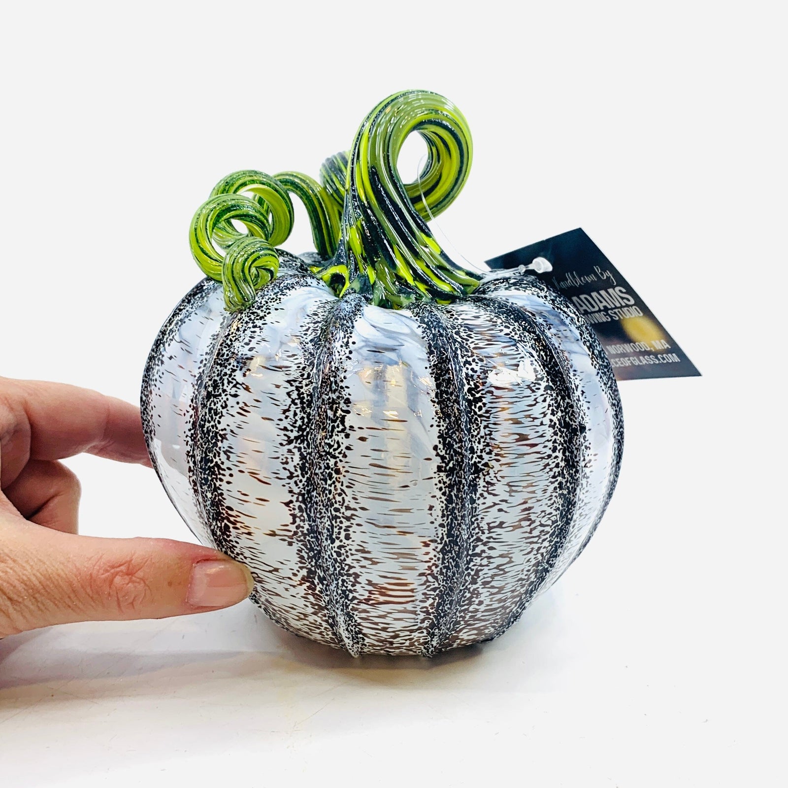 Lost Inventory 1797 Beetlejuice Medium Daily Pumpkin Luke Adams Glass Blowing Studio 
