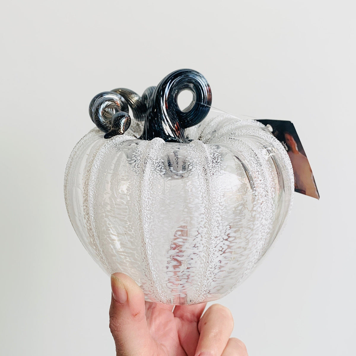 Lost Inventory 1799 Icicle Medium Daily Pumpkin Luke Adams Glass Blowing Studio 