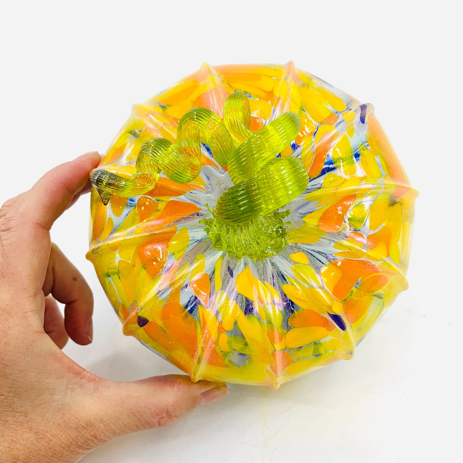 Daily Pumpkin 1801 Shimmer “Almost a Starry Night” Squat Daily Pumpkin Luke Adams Glass Blowing Studio 