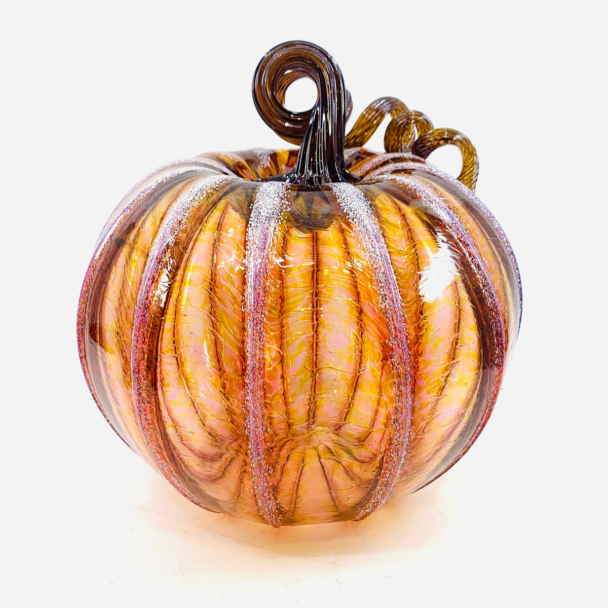 Daily Pumpkin 1816 Frosted Large Daily Pumpkin Luke Adams Glass Blowing Studio 