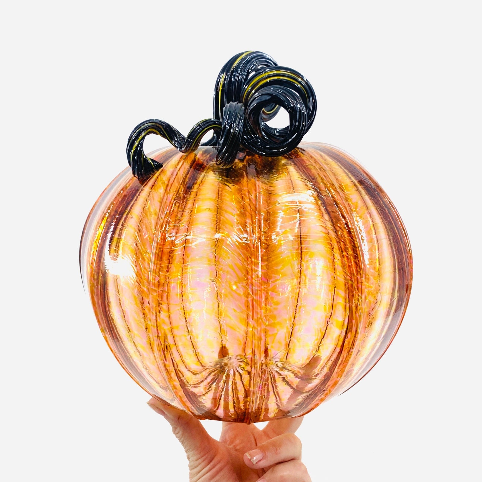 Daily Pumpkin 1817 Large Daily Pumpkin Luke Adams Glass Blowing Studio 
