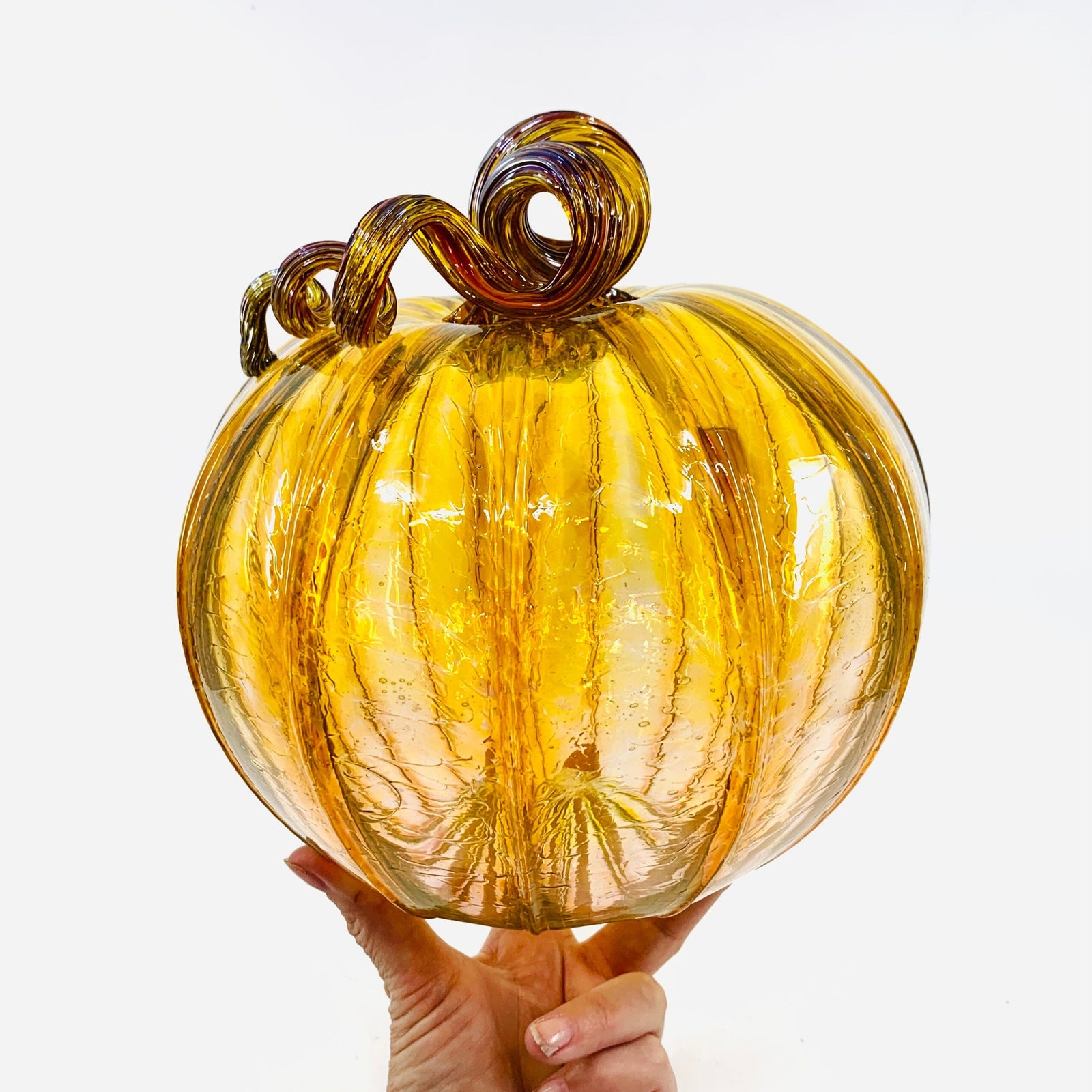 Daily Pumpkin 1818 Large Daily Pumpkin Luke Adams Glass Blowing Studio 