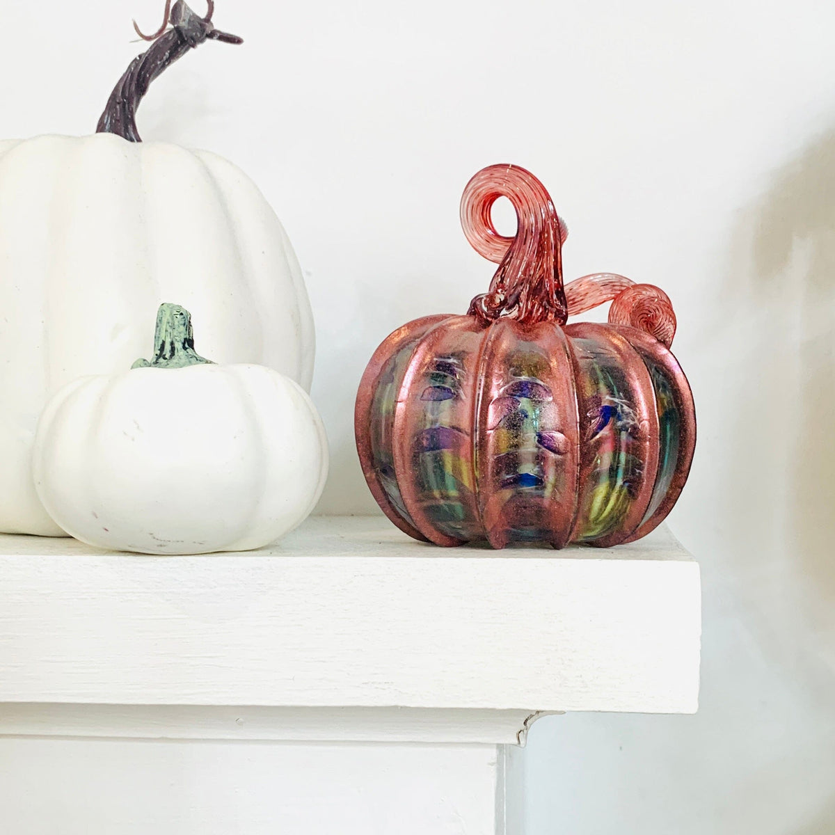 Best Pumpkin of the Day 1845 Shimmer Mini Daily Pumpkin Luke Adams Glass Blowing Studio 