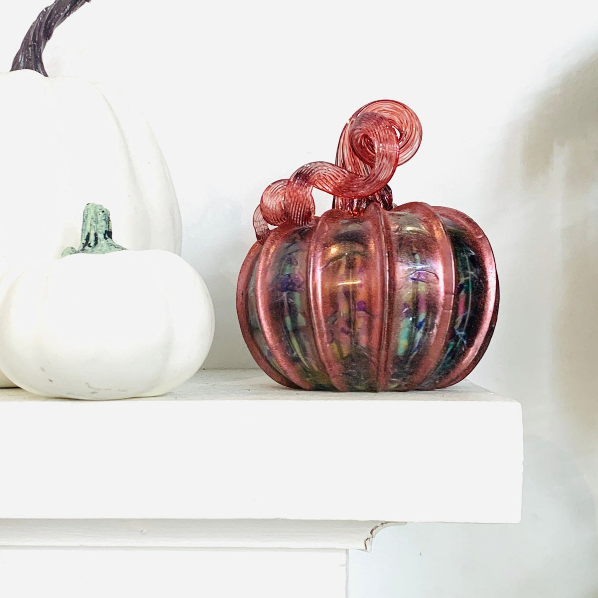 Best Pumpkin of the Day 1845 Shimmer Mini Daily Pumpkin Luke Adams Glass Blowing Studio 