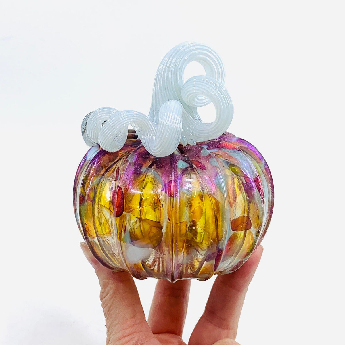Daily Pumpkin 1848 Shimmer Mini Daily Pumpkin Luke Adams Glass Blowing Studio 