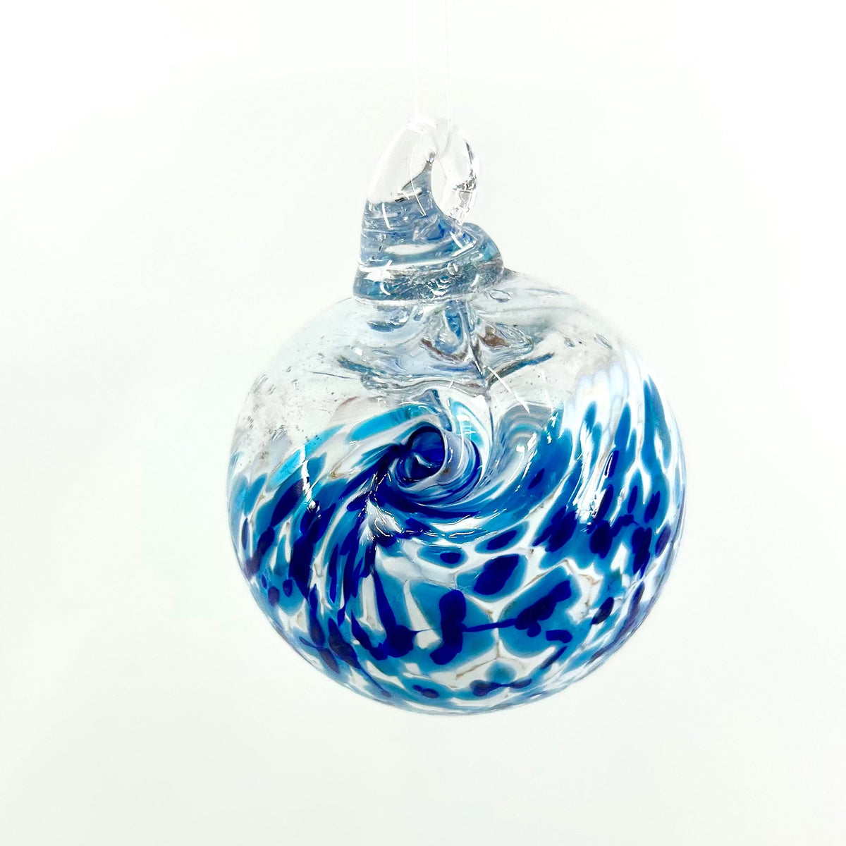 Mini Ornament, Wave Ornament Luke Adams Glass Blowing Studio 