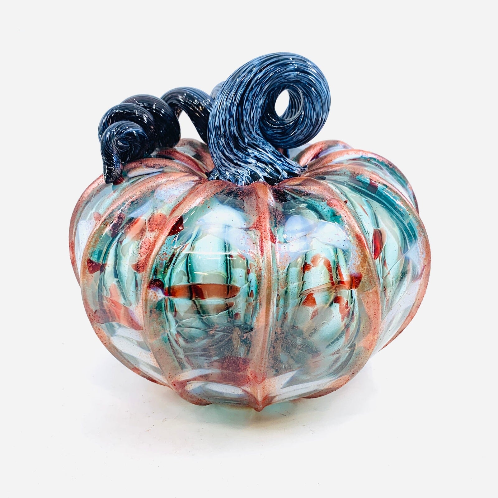 Daily Pumpkin 1882 Shimmer Squat Daily Pumpkin Luke Adams Glass Blowing Studio 