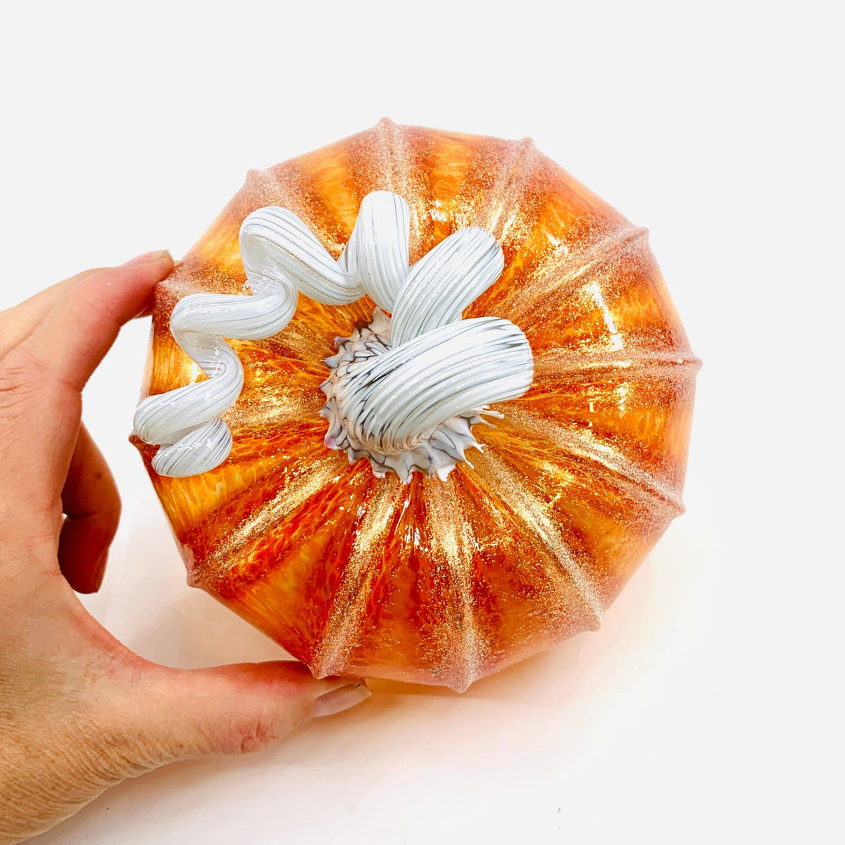 Daily Pumpkin 1888 Shimmer Squat Daily Pumpkin Luke Adams Glass Blowing Studio 