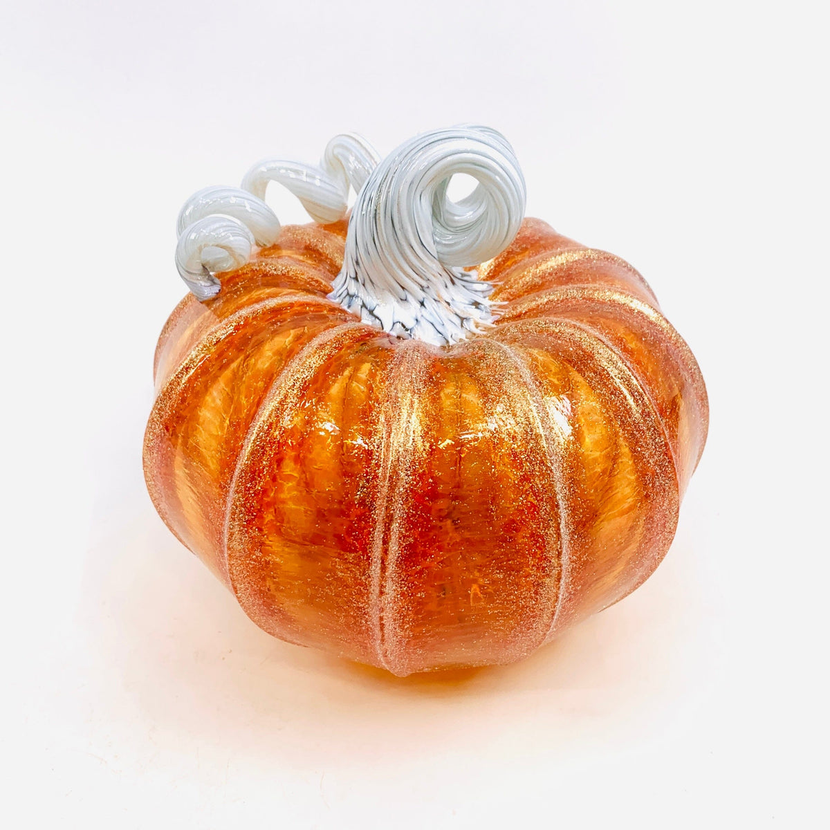 Daily Pumpkin 1888 Shimmer Squat Daily Pumpkin Luke Adams Glass Blowing Studio 