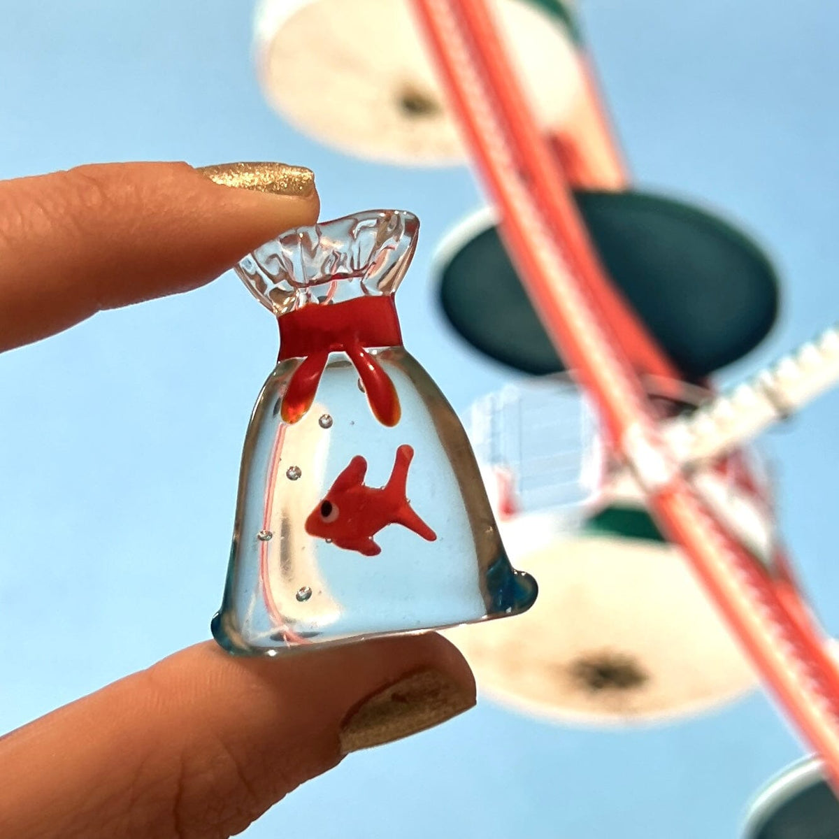 Tiny Goldfish in a Bag Miniature Alex 