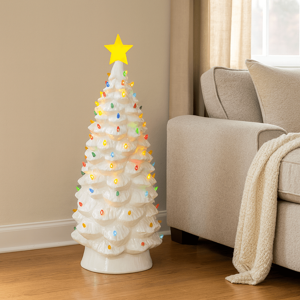 Vintage Bulb Blow Mold 4' Lite - Up Tree One Hundred 80 Degrees 