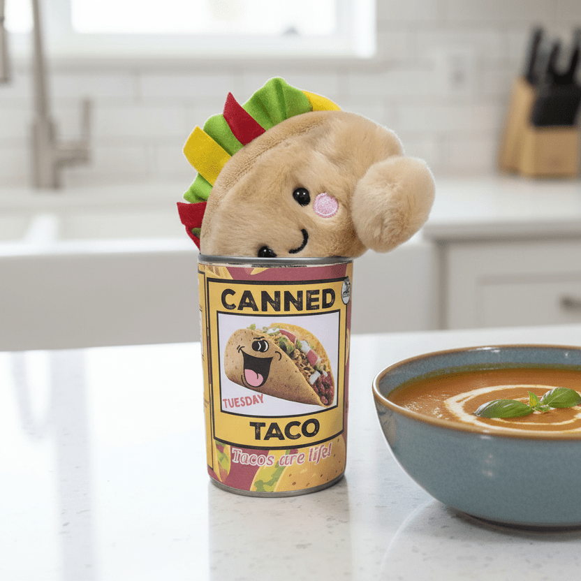 Stuffed Taco in a Can Canned Gifts 