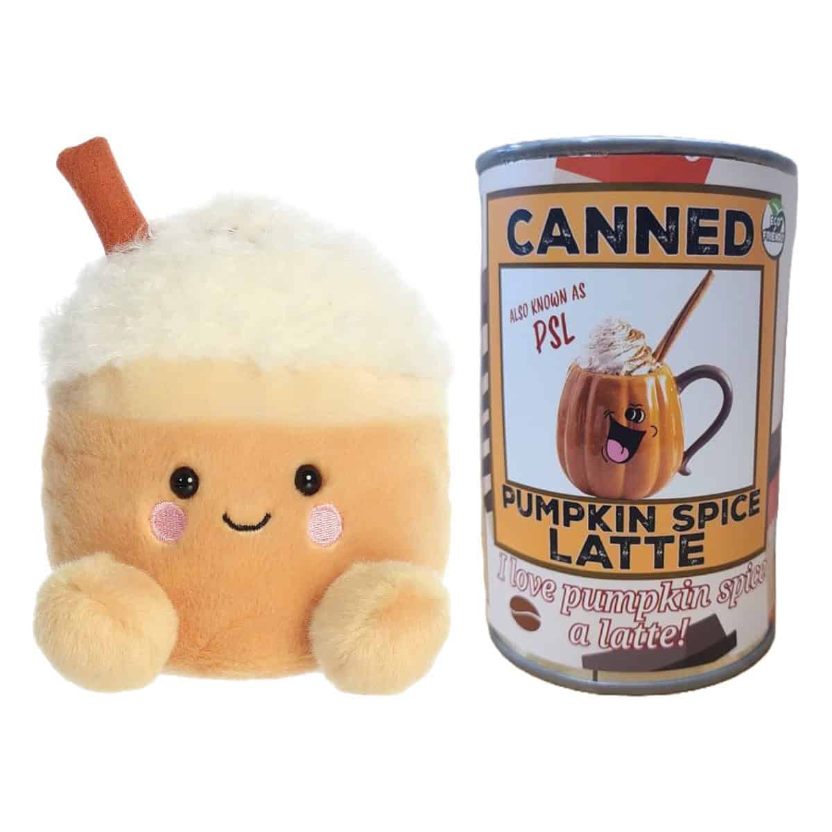 Stuffed Pumpkin Spice Latte in a Can Canned Gifts 