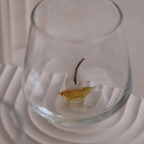 Tiny Animal Wine Glass, Sailboat Decor MiniZoo 
