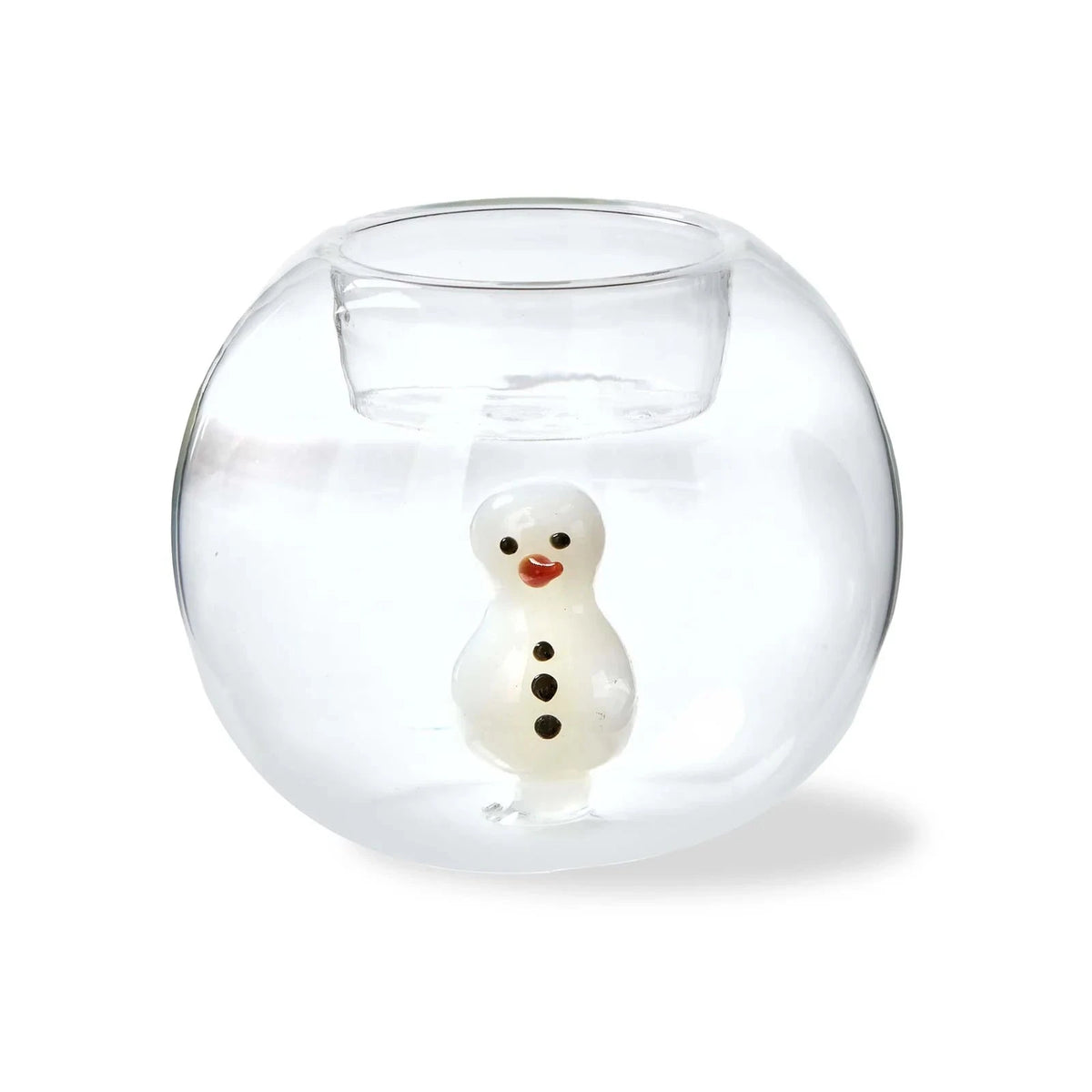 Globe Tealight Holder, Snowman Decor Tag 