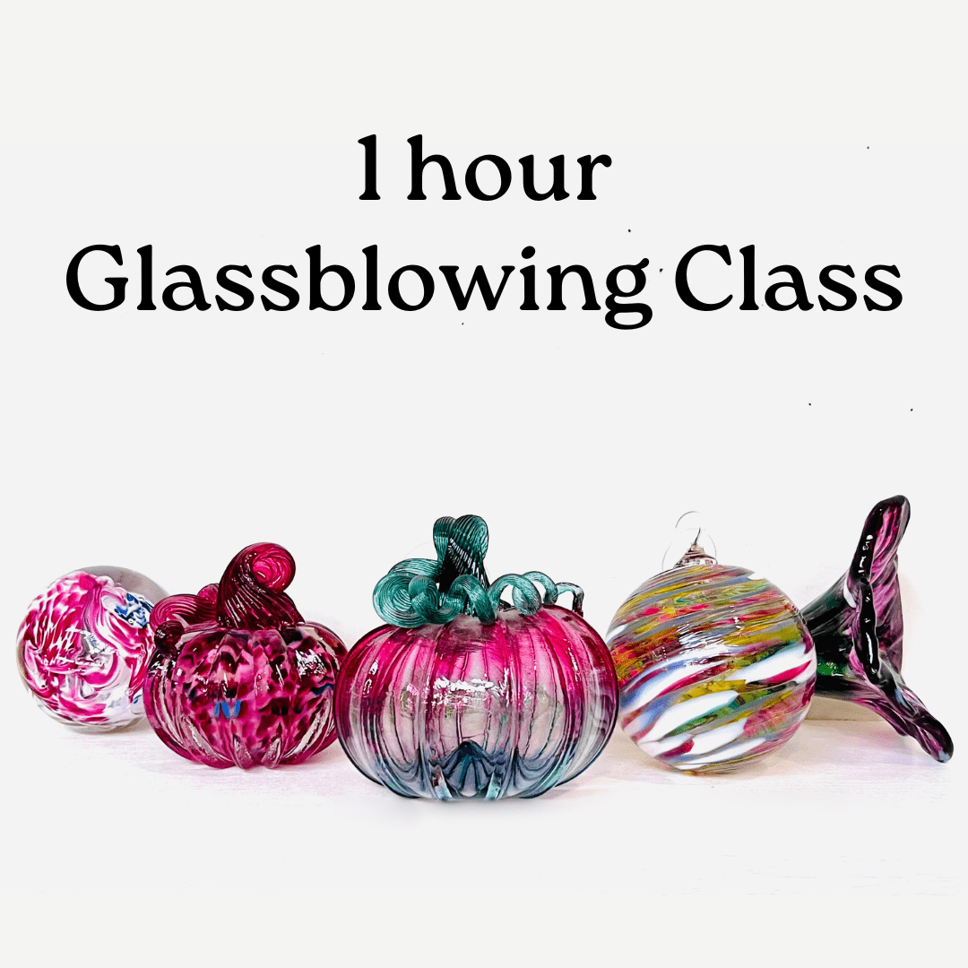 1 Hour Glassblowing Class Class Luke Adams Glass Blowing Studio Saturday, December 21st - 10AM 