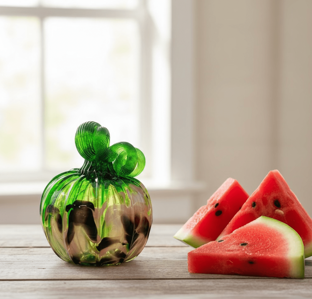 Juicy Summer Watermelon Pumpkin Inspo Luke Adams Glass Blowing Studio Mini 