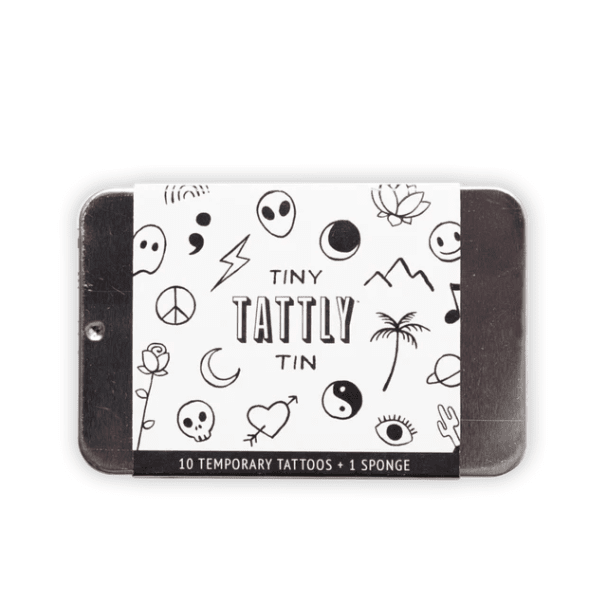 Tiny Tattoo Tin, Flash Art Tattly 